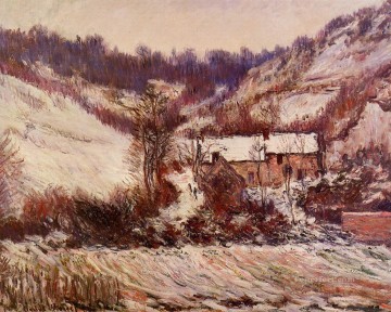 クロード・モネ Painting - リメッツの雪の影響 クロード・モネ
